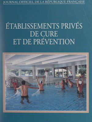 cover image of Établissements privés de cure et de prévention
